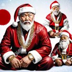 Asian gangster Santas template