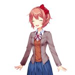 Sayori smiling