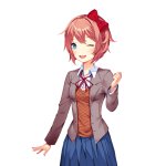 Sayori winking