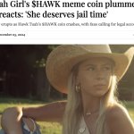 Hawk Tuah Crypto crash Porn Hub
