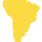 South america yellow