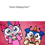 Unikitty and Puppycorn ship blank meme