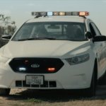 police car responding