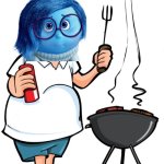 I just wanna grill for God’s sake | SADNESS DOESN'T CARES ABOUT POLITICS | image tagged in i just wanna grill for god s sake,sadness,inside out 2,inside out,politics | made w/ Imgflip meme maker