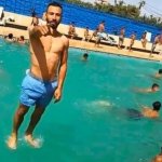 Man on water