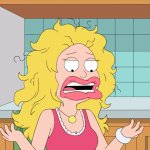 Big Mouth | image tagged in francine smith,big mouth,memes,american dad,lips,blank meme template | made w/ Imgflip meme maker