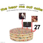 the hear me out cake | image tagged in the hear me out cake | made w/ Imgflip meme maker