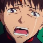 shinji crying