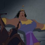 Kronk Against Wall