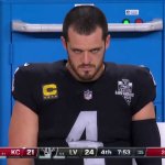 Angry Derek Carr