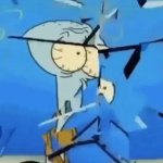 Squidward glass breaking GIF Template