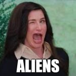 droniens | ALIENS | image tagged in agatha harkness wink,drone,drones | made w/ Imgflip meme maker