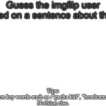 Guess the imgflip user based on a sentence about them meme