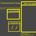 Horus Announcement Temp 2.0 template