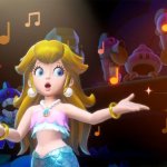 mermaid peach singing