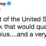 Donald Trump tweet stable genius