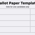 Ballot Paper Template (4 Candidates)