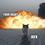 The good person your heart had to let go, but you never forget | YOUR HEART; IXFX | image tagged in cat explosion,infp,infj,isfp,isfj,mbti | made w/ Imgflip meme maker