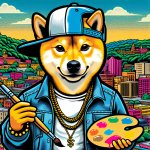 Shiba Inu rapper style painterfrom Kingwood West Virginia