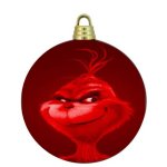 red grinch ornament meme