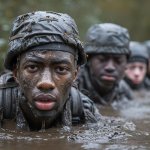 Soldiers Training in Mud