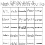 MSMG user bingo part 9 meme