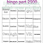 MSMG user bingo part 2000 meme