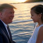 Donald Trump girl sunset yacht JPP