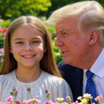 Donald Trump kissing little girl JPP