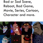 Disney Villains hate (X) meme