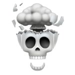 mindblown skull template