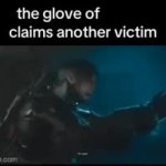 The glove of X claims about victim meme