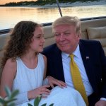 Donald Trump girl sunset island boat JPP