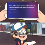 Who else agrees? | adblocker users | image tagged in this is worthless,youtube,youtube premium | made w/ Imgflip meme maker