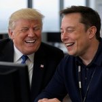 Trump and Elon laughing