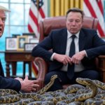 President Trump Musk snakes Oval office