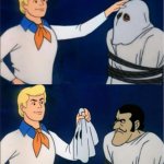 scooby-doo fred unmasks face (mirrored)