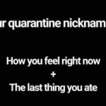 quarantine nickname meme