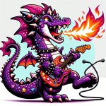 Rock Star Dragon template