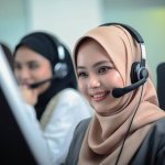 Telemarketing hijab