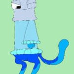 This is Blue cat with an I head template