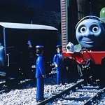 Toad smiling at Oliver in a shed