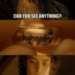 frodo can't read