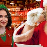 AOC SANTA meme