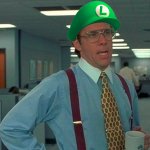 Bill Lumbergh Luigi Hat