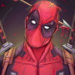 Deadpool arrow in head