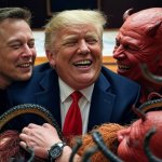 Donald Trump Elon Musk #elonald satan devil evil