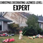 Christmas decorating fail meme