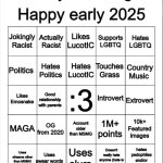 2025 Bingo meme