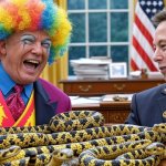 Donald Trump Elon Musk #elonald clown snake